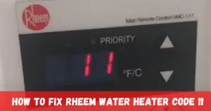 Rheem Tankless Water Heater Code No Ignition