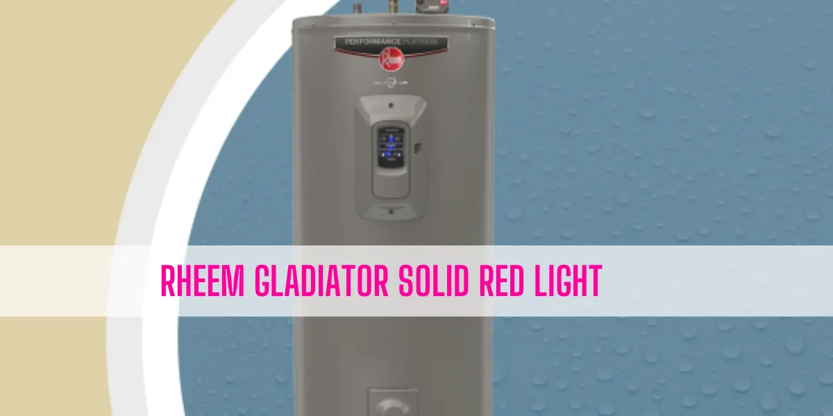 Rheem Gladiator Solid Red Light