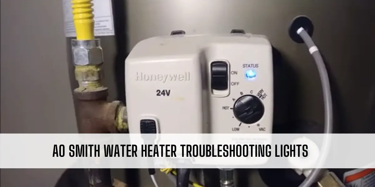 AO Smith Water Heater Troubleshooting Lights