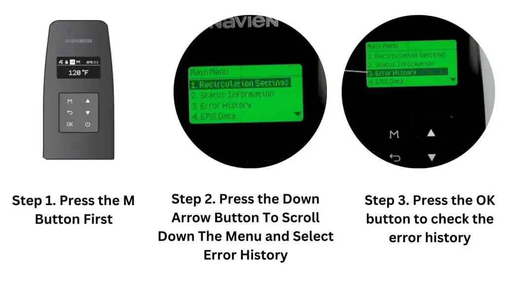 How To Check Navien Error Code History