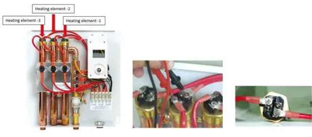 Checking heating elements on EcoSmart Water Heater