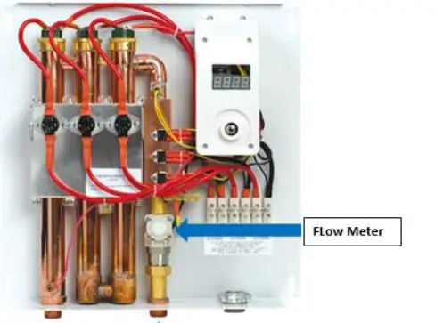 Flow meter on EcoSmart Water Heater