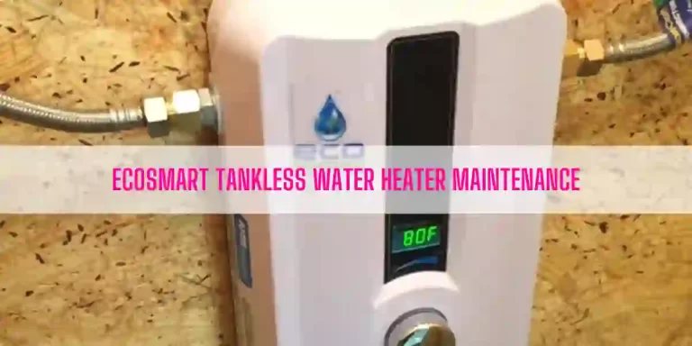 EcoSmart Tankless Water Heater Maintenance [Ultimate Guide]