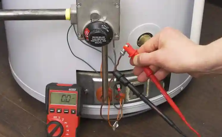 Connect the probes to the copper and to the end of the thermocouple