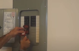 Turn off and lock out all the circuit breakers to the unit