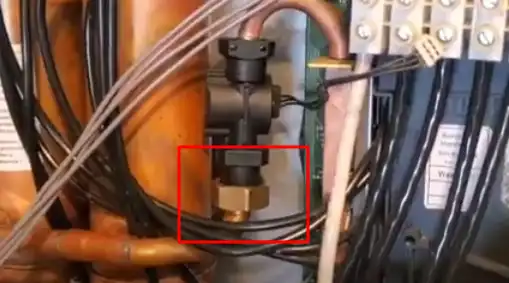 loose the nut that holds the flow sensor in place
