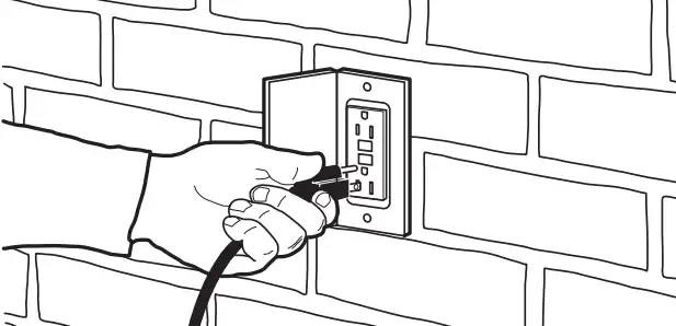 Plug the unit into an electric outlet