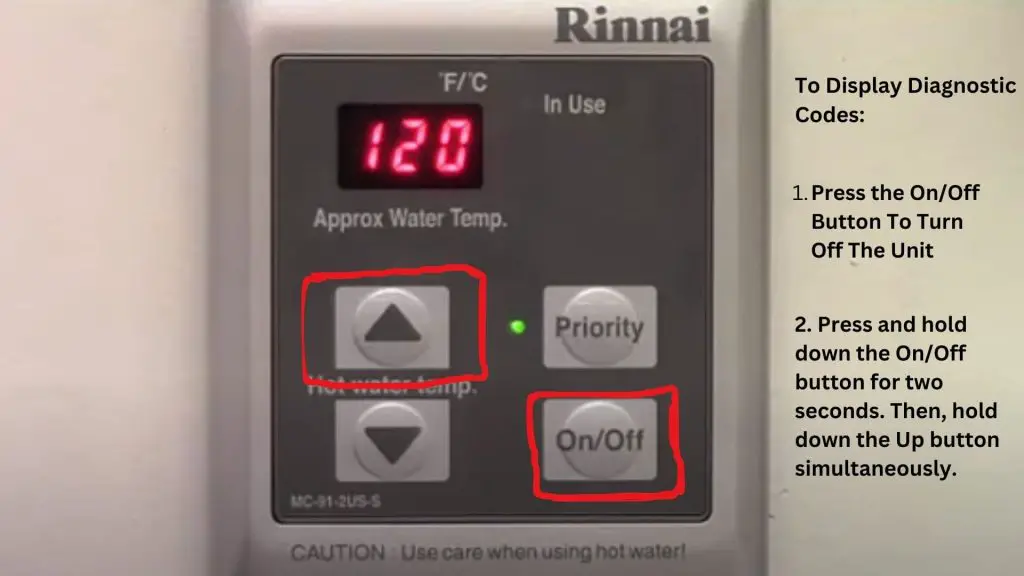 Accessing the Diagnostic Codes On Rinnai 