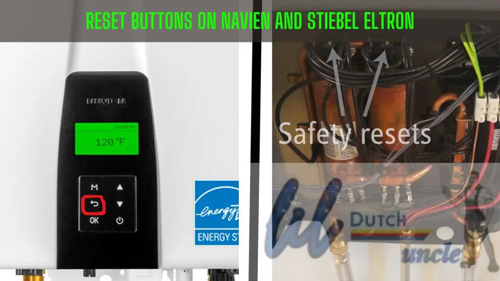 Reset Buttons On Navien and Stiebel Eltron