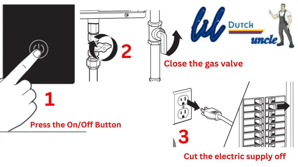 Turning off the Richmond Tankless Water Heater