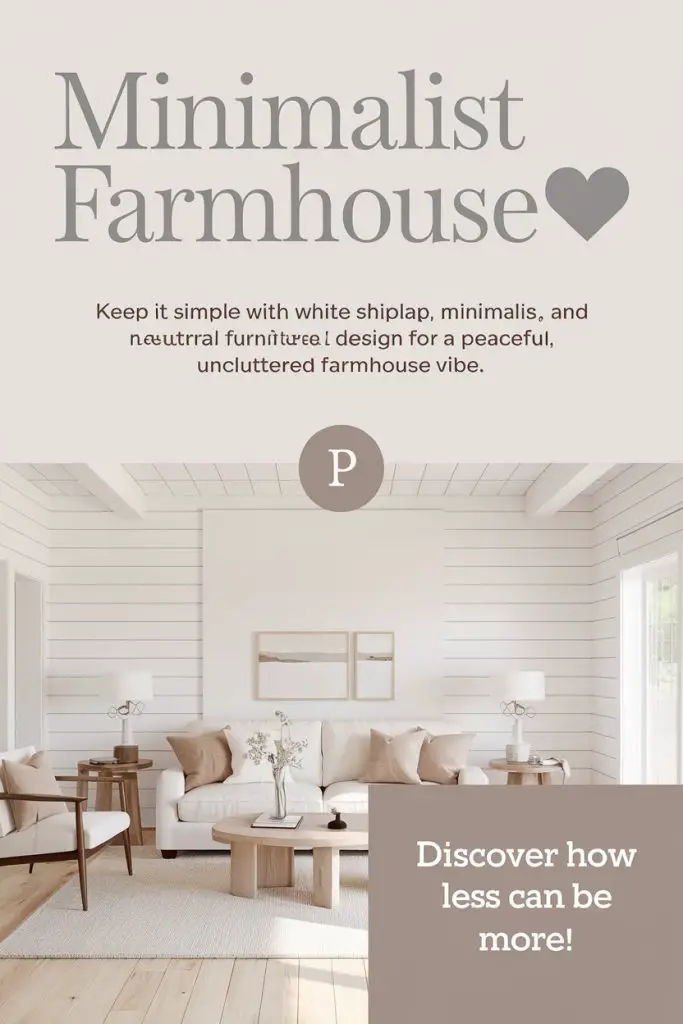 Minimalist Farmhouse Decor