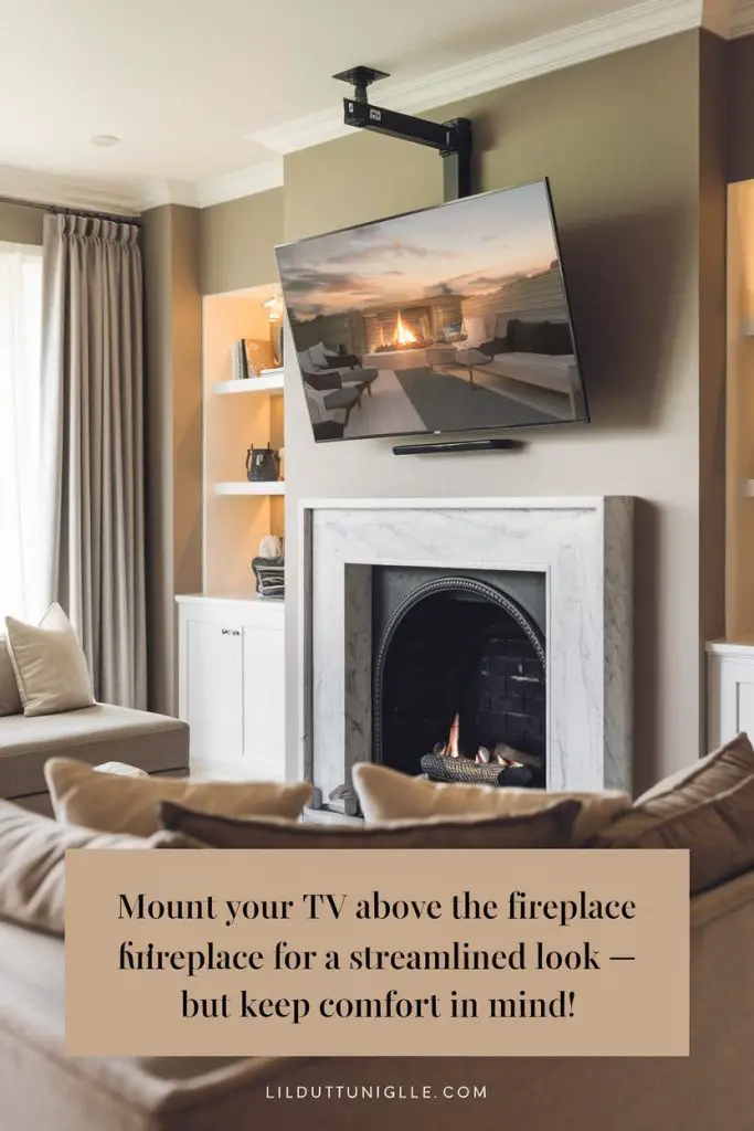 Living Room Ideas Fireplace & TV Setup 