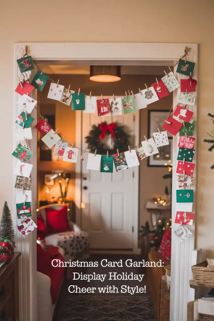 Christmas Card Garland 