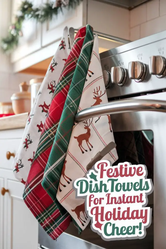 Christmas-Themed Dish Towels