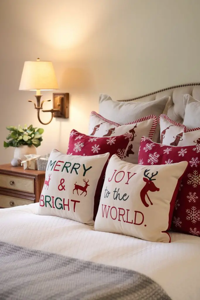 Christmas-Themed Throw Pillows