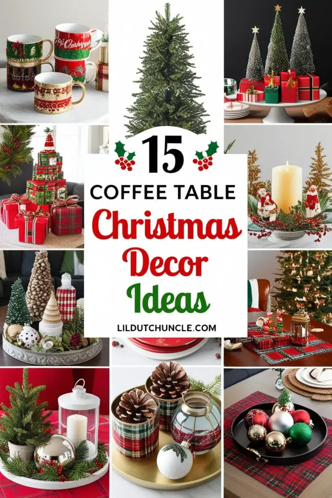 Coffee Table Christmas Decor Ideas