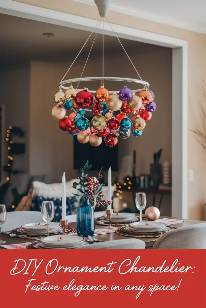 DIY Ornament Chandelier