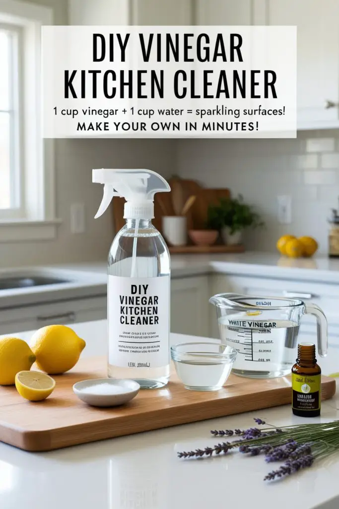 DIY Vinegar Kitchen Cleaner 