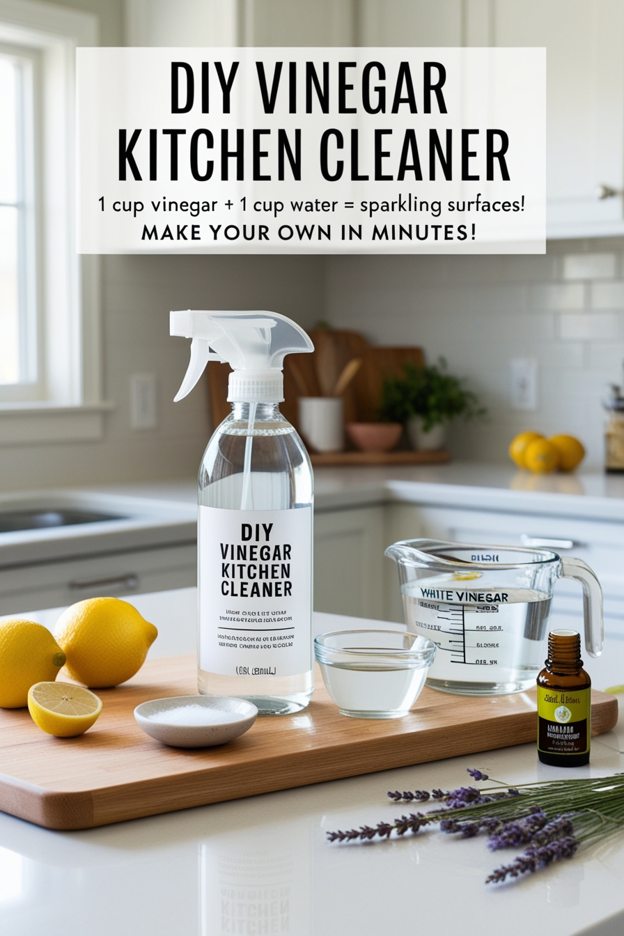 DIY Vinegar Kitchen Cleaner