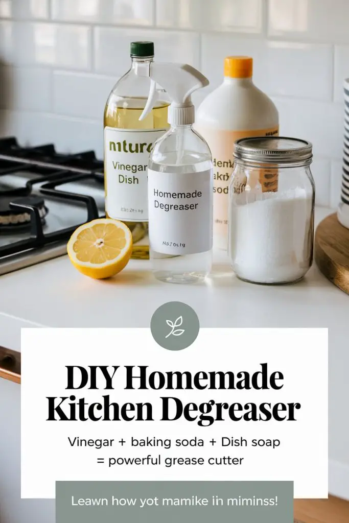 Homemade Kitchen Degreaser 