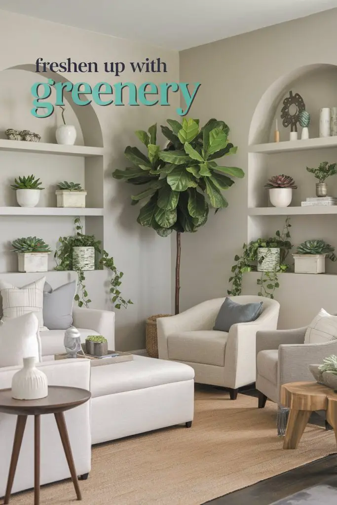 Incorporate Greenery for a Fresh Look