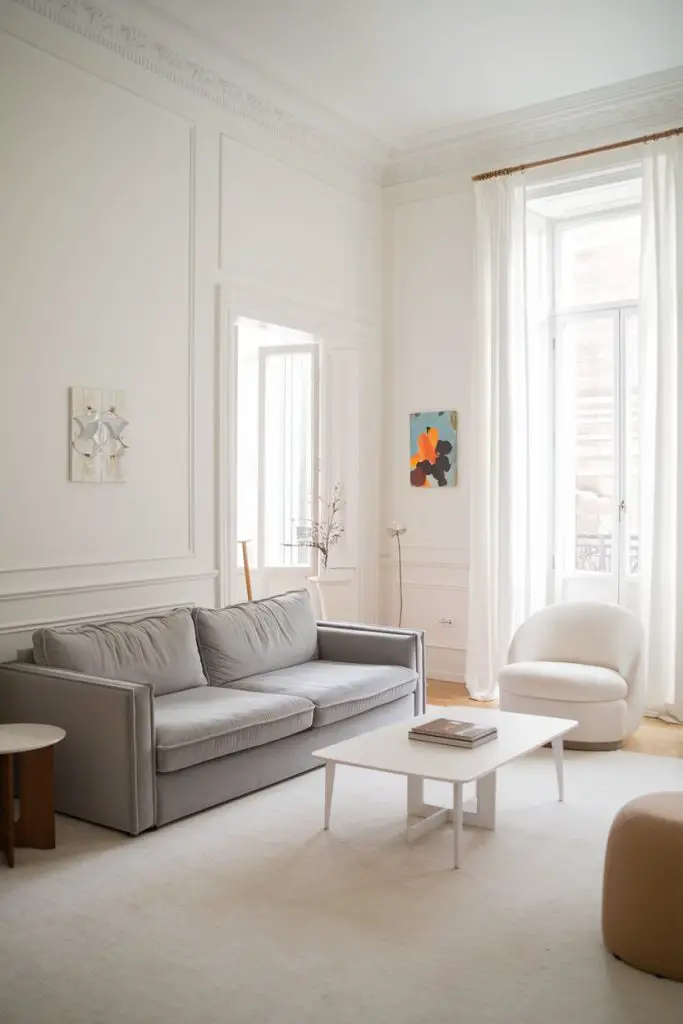 Light and Airy with White Walls