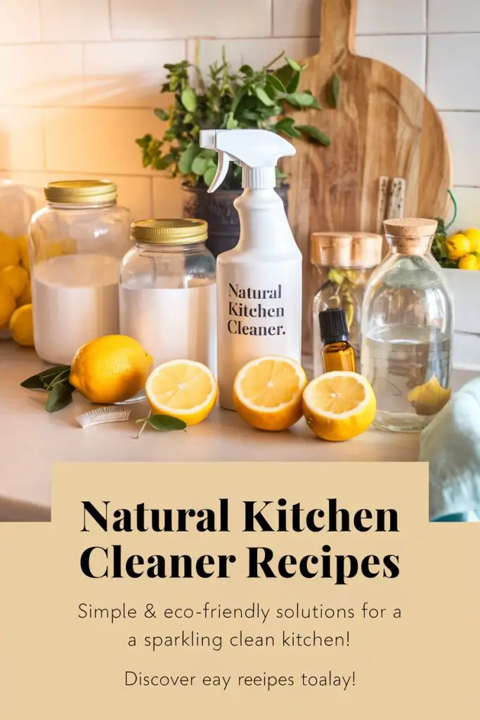 Natural Kitchen Cleaner Recipes 