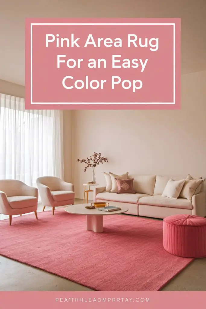 Pink Area Rug for an Easy Color Pop