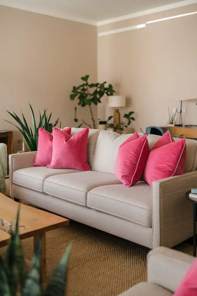 Pink Cushions for an Easy Refresh