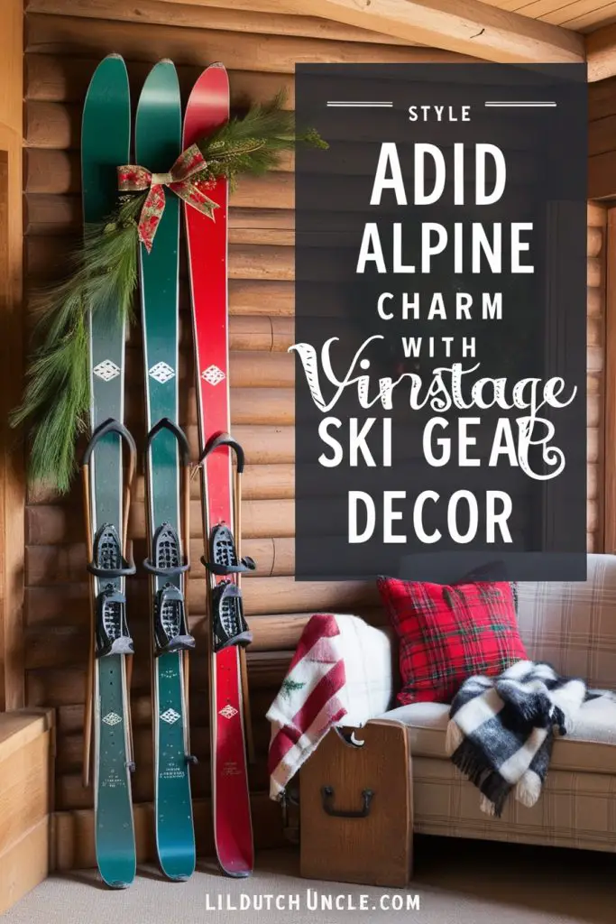 Vintage Ski Gear Decor