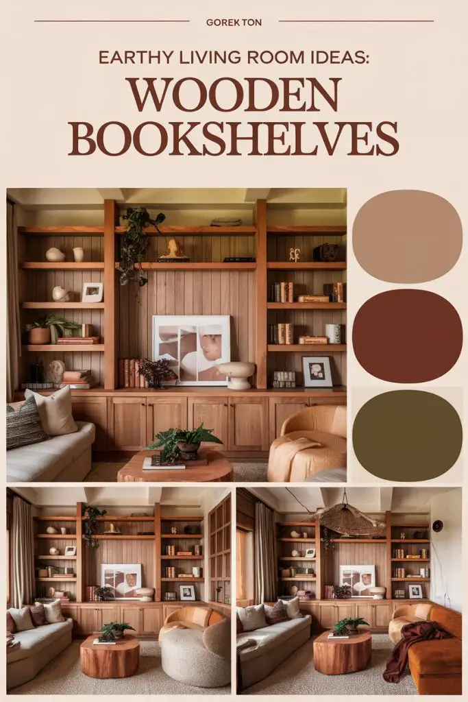 Wooden Bookshelves