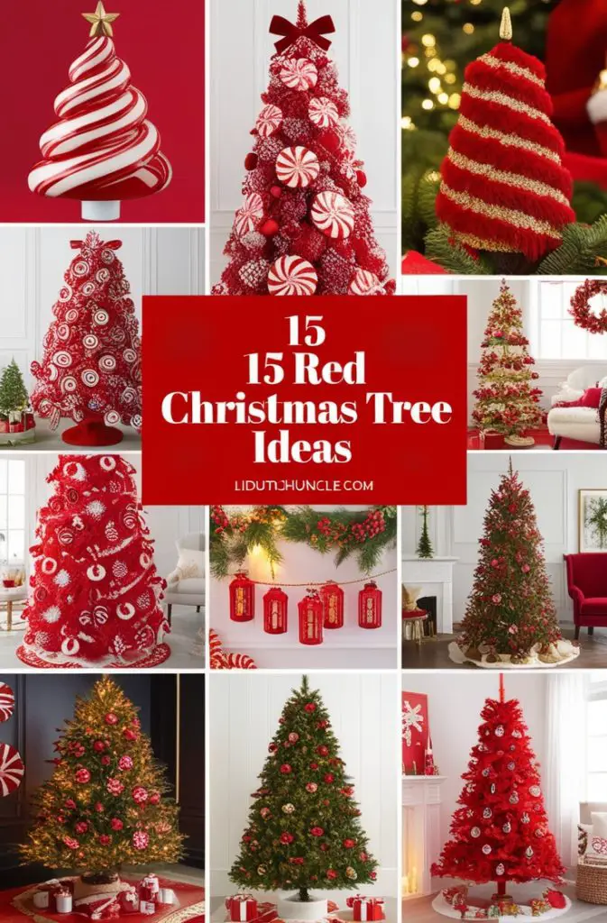 15 Red Christmas Tree Ideas 