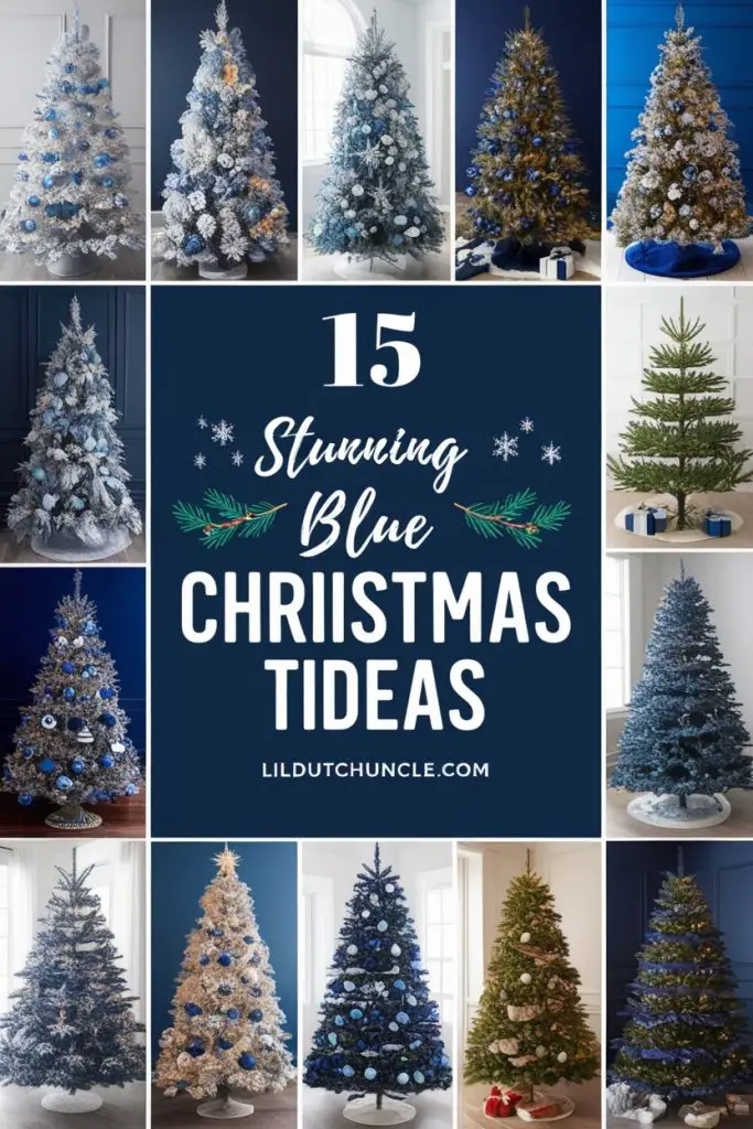 Blue Christmas Tree Ideas 