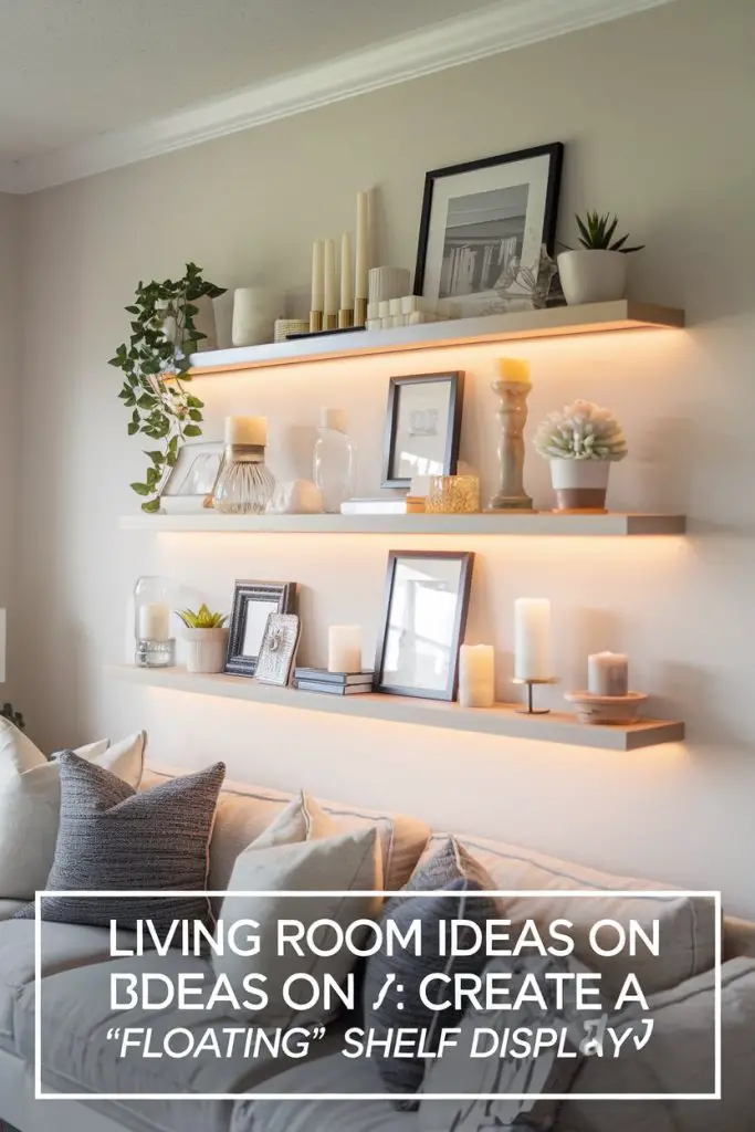 Create a “Floating” Shelf Display