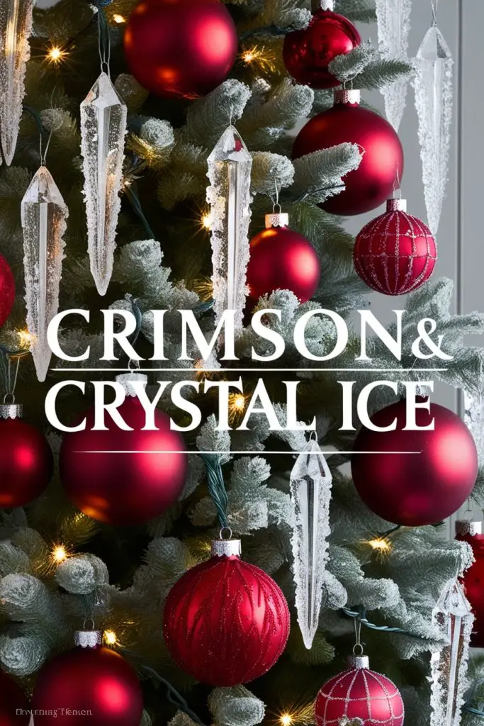 Crimson and Crystal Ice