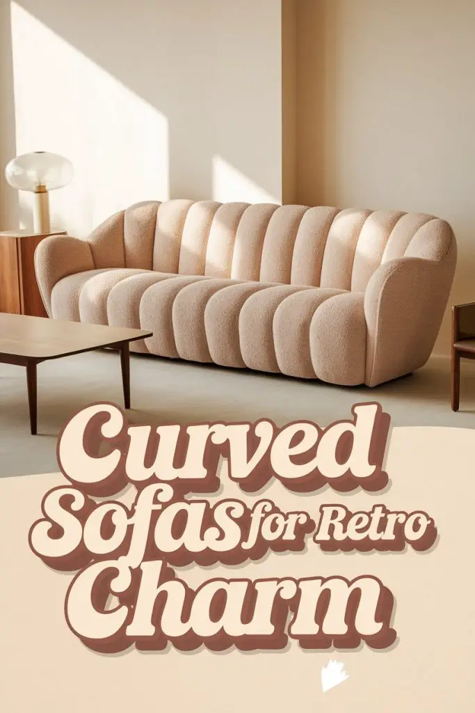 Curved Sofas for Retro Charm