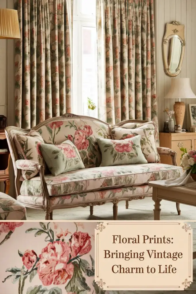 Floral Prints in Sofas, Curtains, or Cushions