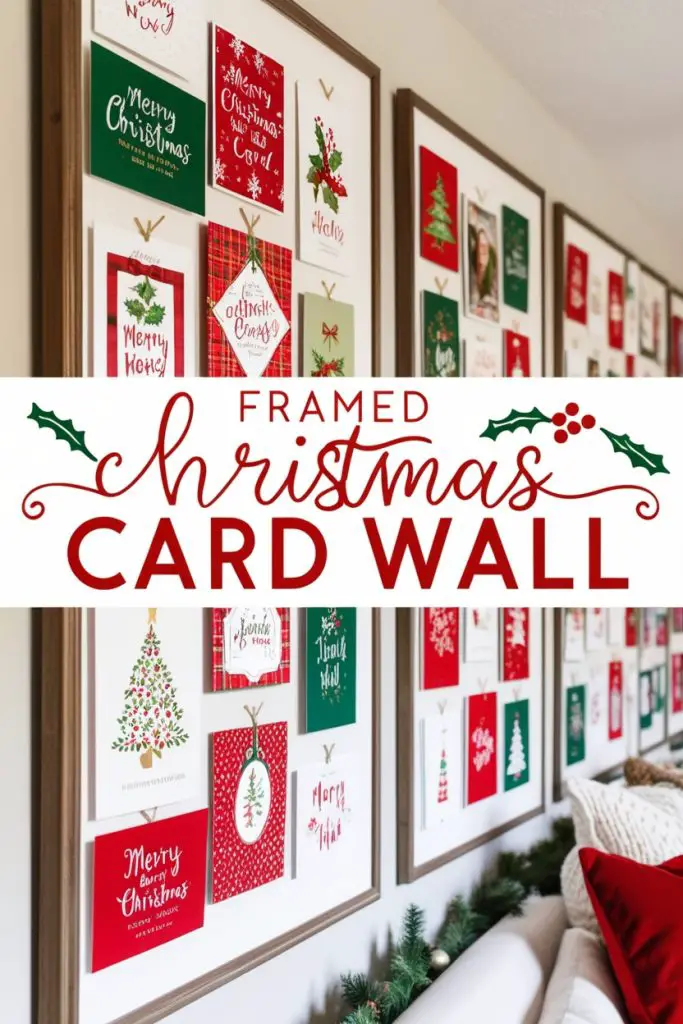 Framed Christmas Card Wall