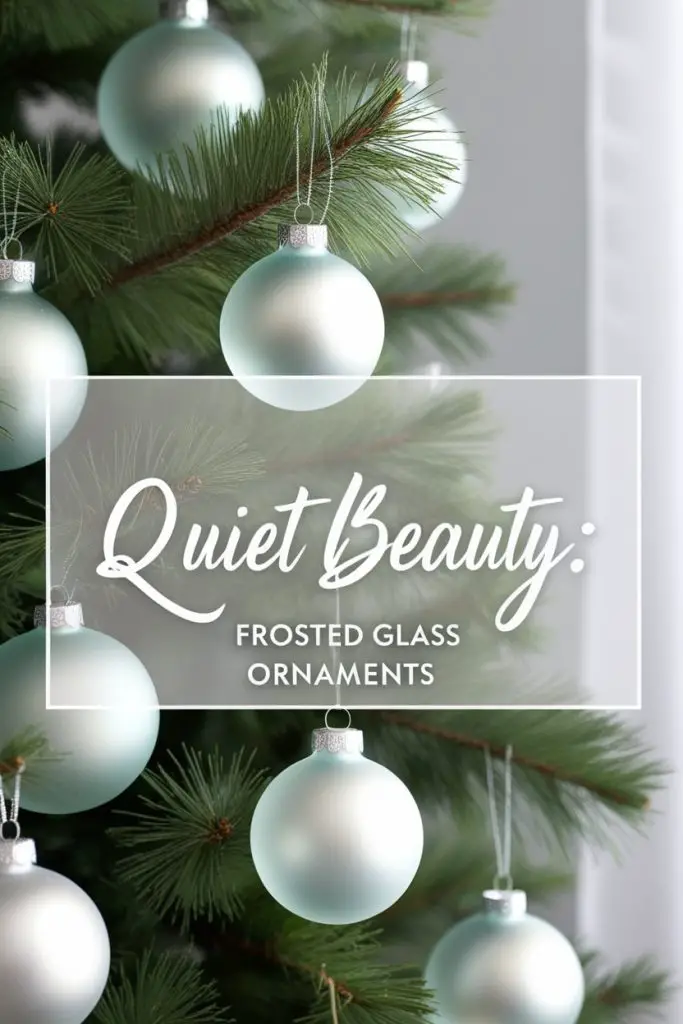 Frosted Glass Ornaments