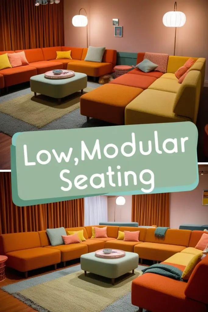 Low, Modular Seating