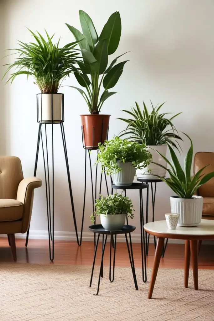 Mid-Century Modern Plant Stands