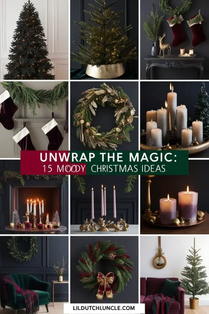 Moody Christmas decor Ideas 