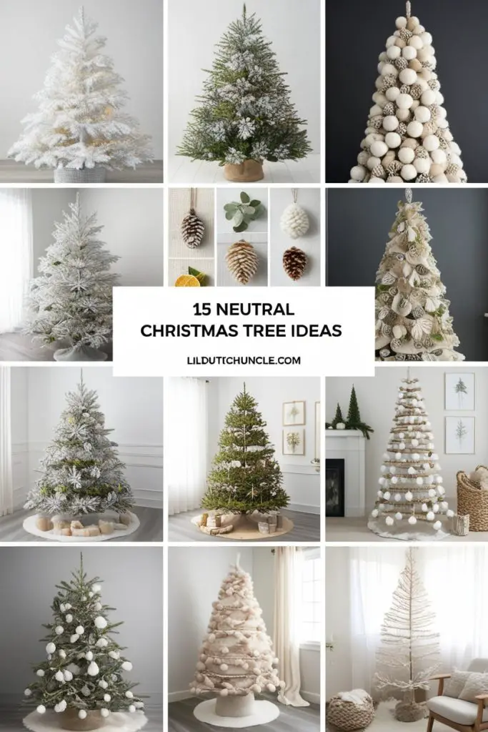 Neutral Christmas Tree Ideas 