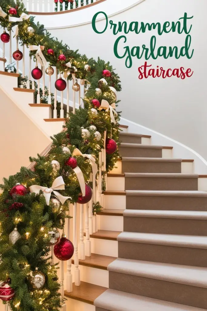 Ornament Garland Staircase