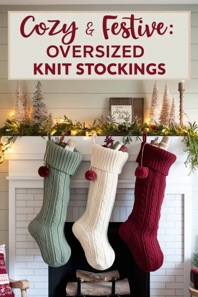 Oversized Knit Stockings