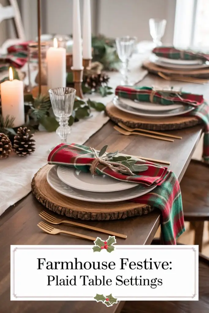 Plaid Table Settings