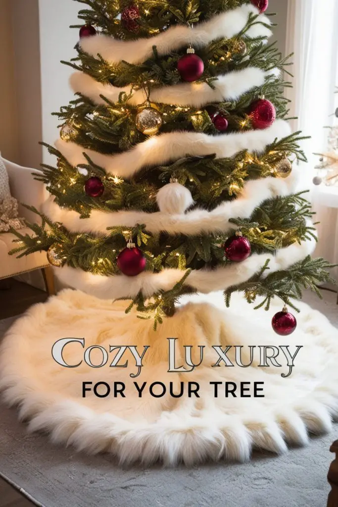 Plush Faux Fur Tree Skirt