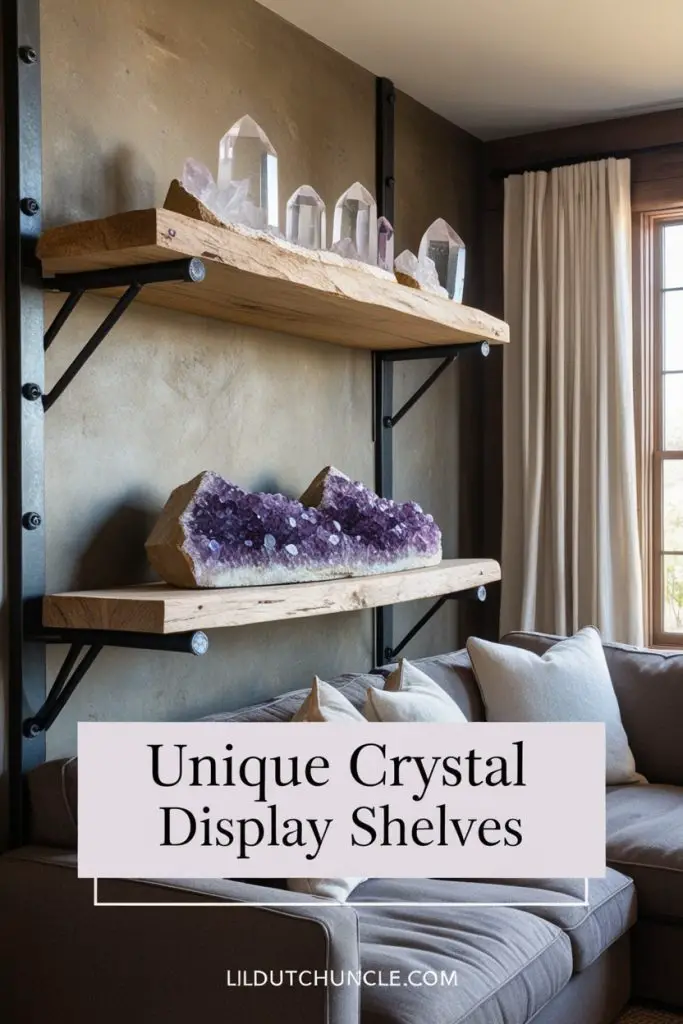 Raw Crystal Display Shelves