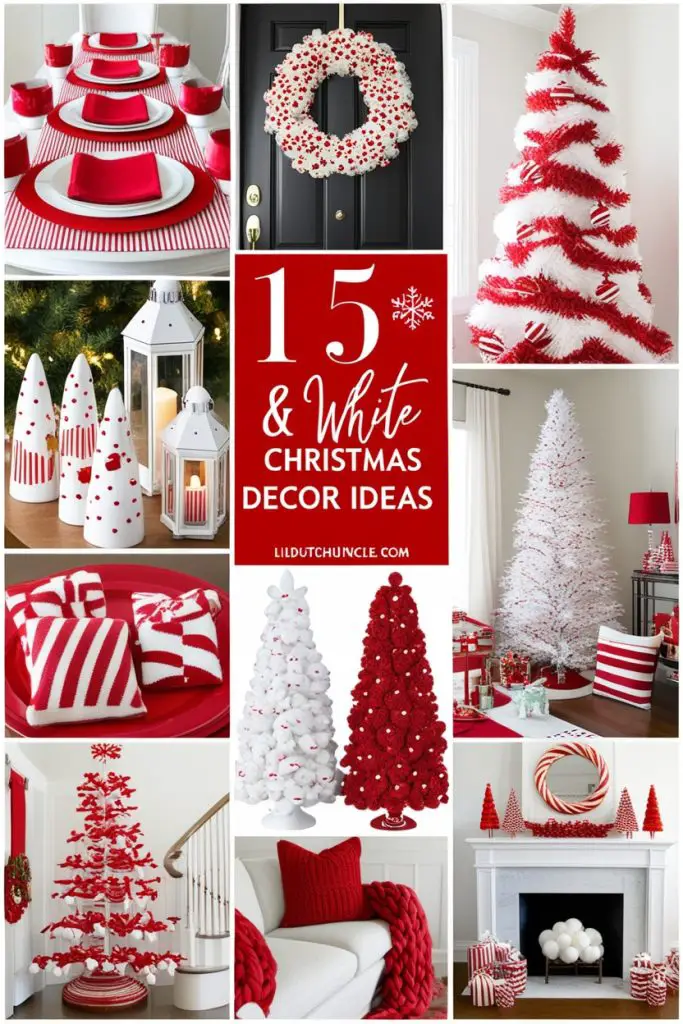 Red and White Christmas Decor Ideas 