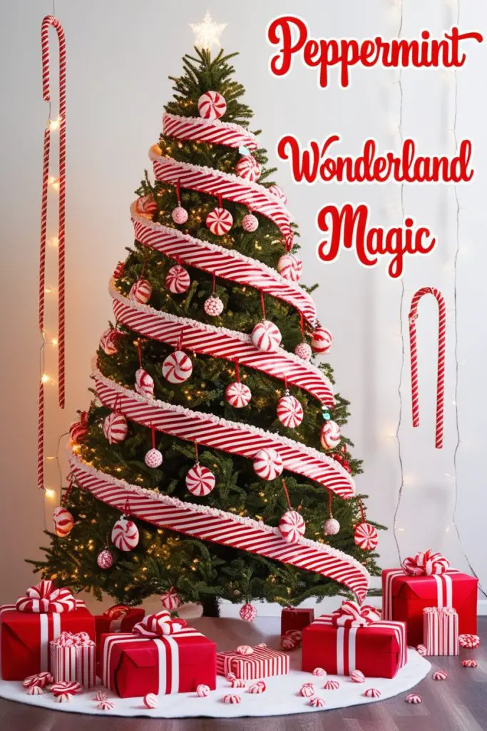 Red and White Peppermint Wonderland